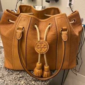 Tory Burch Amalfi Tote Tan Leather Satchel
